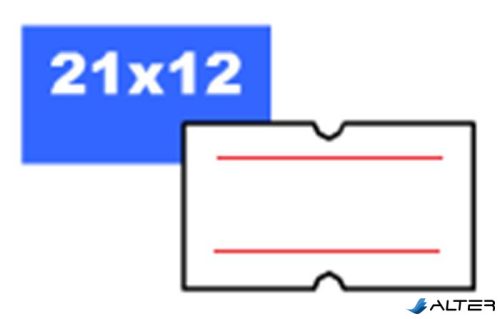 Árazószalag, 21x12 mm, 'Motex', csíkos