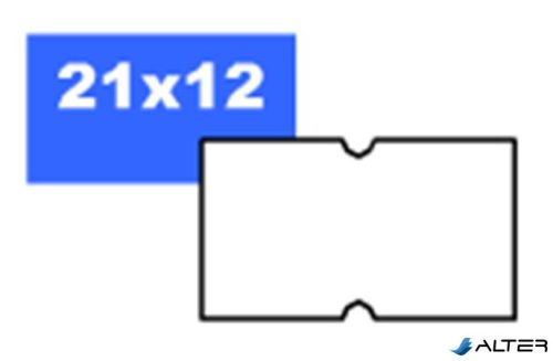 Árazószalag, 21x12 mm, "Motex", fehér