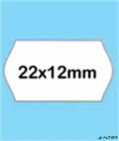 Árazószalag, visszaszedhető, 22x12 mm, BLITZ, fehér