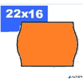 Árazószalag, 22x16 mm, BLITZ, narancs