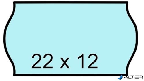 Árazószalag, 22x12 mm, kék