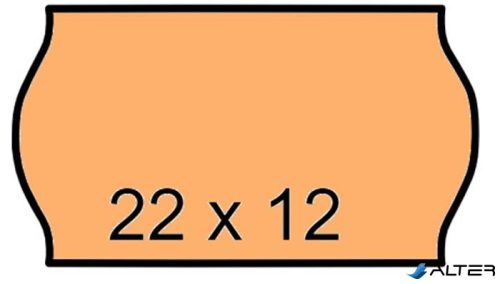 Árazószalag, 22x12 mm, narancs