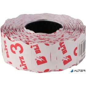 Árazószalag, 26x16 mm, BLITZ, 36 tekercs, fehér