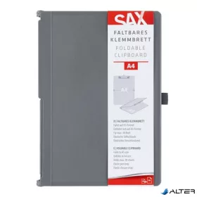 Felírótábla, A4, összehajtható, SAX, szürke