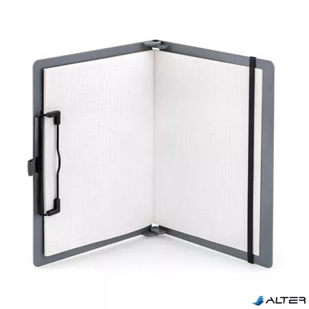 Felírótábla, A4, összehajtható, SAX, szürke