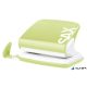 Lyukasztó, kétlyukú, 20 lap, SAX "Design", világoszöld