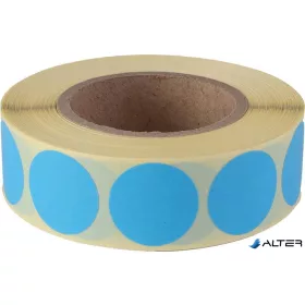 Etikett, 20 mm kör, 1000 etikett/tekercs, ciánkék