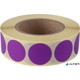 Etikett, 20 mm kör, 1000 etikett/tekercs, lila