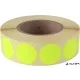 Etikett, 20 mm kör, 1000 etikett/tekercs, citromsárga