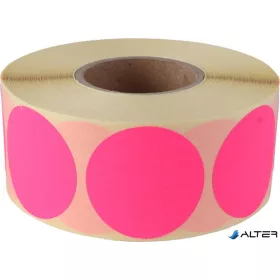 Etikett, 38 mm kör, 1000 etikett/tekercs, rózsaszín