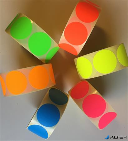 Etikett, 38 mm kör, 1000 etikett/tekercs, rózsaszín