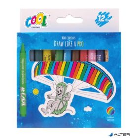 Zsírkréta, kerek, COOL BY VICTORIA, 12 különböző szín