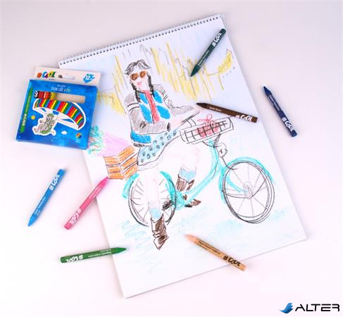 Zsírkréta, kerek, COOL BY VICTORIA, 12 különböző szín