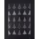 Celofán tasak, BOPP, 180x450 mm, karácsonyi mintás