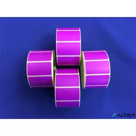 Etikett, thermo, 25x45 mm, 1000 etikett/tekercs, lila