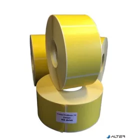 Etikett, thermo, 70x50 mm, 900 etikett/tekercs, citromsárga
