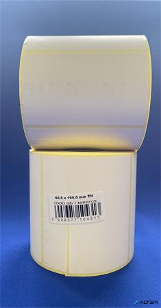 Etikett, thermo, 60x100 mm, 1000 etikett/tekercs, fehér