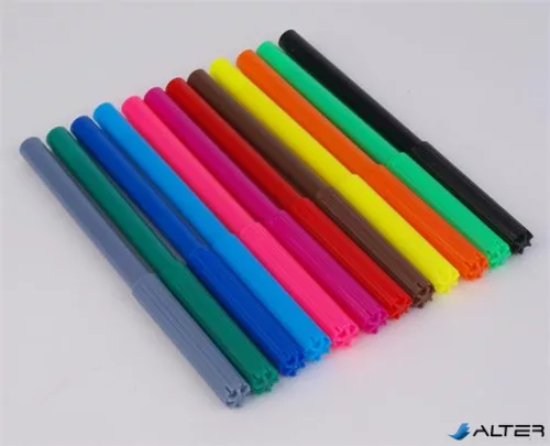 Filctoll készlet, 2 mm, COOL BY VICTORIA, 12 különböző szín