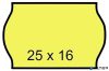 Árazószalag, 25x16 mm, citrom