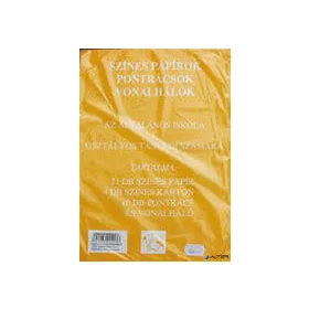 Színes papírok, pontrácsok 1.o.