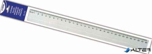 Vonalzó, műanyag, 30 cm, SAKOTA