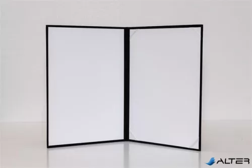 Oklevéltartó, A4, exkluzív, plüss, aranyozva, fekete