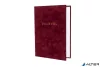 Oklevéltartó, A4, exkluzív, plüss, aranyozva, bordó