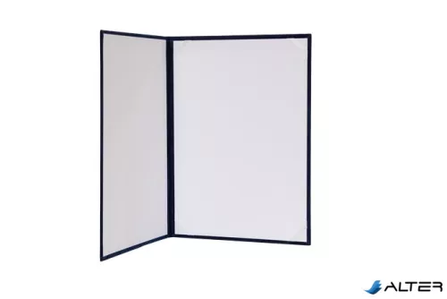 Oklevéltartó, A4, exkluzív, plüss, aranyozva, kék