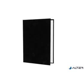 Oklevéltartó, A4, exkluzív, plüss, fekete