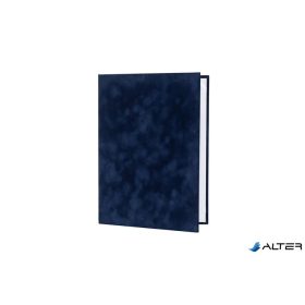 Oklevéltartó, A4, exkluzív, plüss, kék