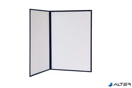 Oklevéltartó, A4, exkluzív, plüss, kék