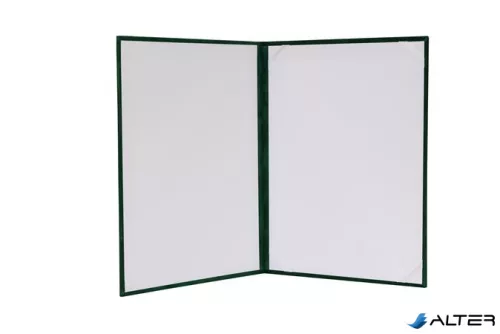 Oklevéltartó, A4, exkluzív, plüss, zöld