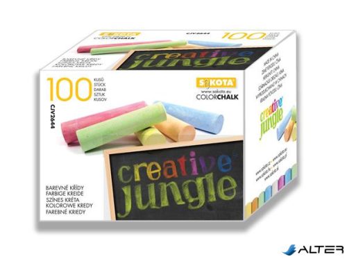 Táblakréta, kerek, 'Creative Jungle', színes