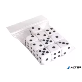 Dobókocka, műanyag, 10 darab
