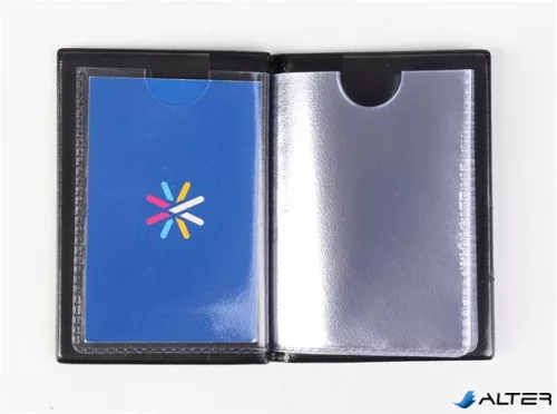 Igazolványtartó, álló, 10 betét lappal, PVC, 'Bővített személyi', férfi