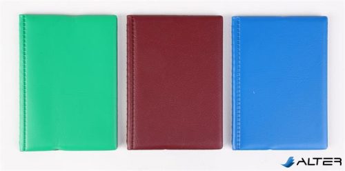 Igazolványtartó, álló, 10 betét lappal, PVC, "Bővített személyi", női