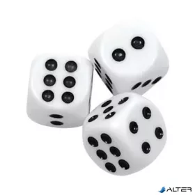 Dobókocka, műanyag, 3 darab