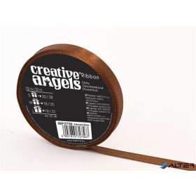 Szatén szalag, 12 mm x 32 m, bronz