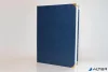 Oklevéltartó, A4, exkluzív, műbőr, 4 fém sarokkal, kék