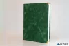 Oklevéltartó, A4, exkluzív, plüss, 4 fém sarokkal, zöld