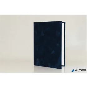   Oklevéltartó, A5, exkluzív, plüss, 1 db  fekvő, A4-es oklevélhez, kék