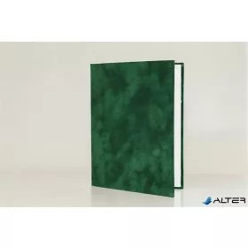   Oklevéltartó, A5, exkluzív, plüss, 1 db  fekvő, A4-es oklevélhez, zöld