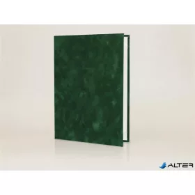   Oklevéltartó, A4, exkluzív, plüss, 2 db A4 oklevélhez, zöld