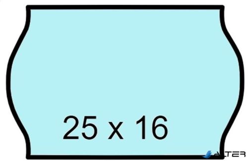 Árazószalag, 25x16 mm, kék