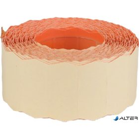  Árazószalag, 25x16 mm, visszaszedhető ragasztóval, pasztell narancssárga