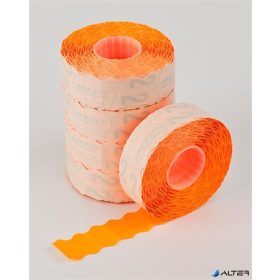 Árazógépszalag, 22x12 mm, METO, narancs