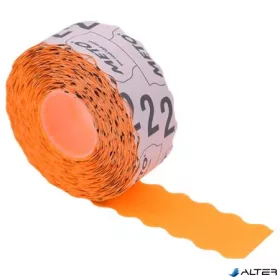 Árazógépszalag, 26x12 mm, METO, narancs