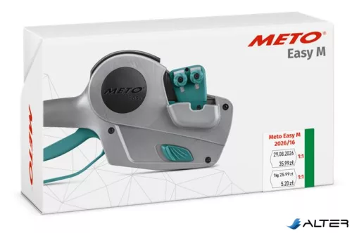 Árazógép, kétsoros, 10+10 számjegy, METO "Easy M 2026/16"