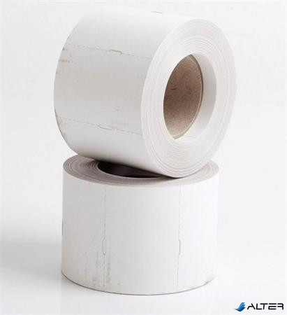 Polccímke, thermo, 38×55 mm, nem öntapadó, 600 db/tekercs, fehér
