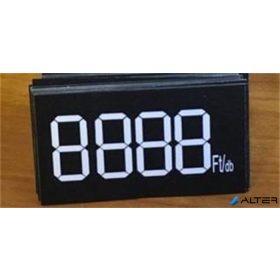   Papír árjelző digitális karakterekkel, 30x55 mm, 200 db/cs, fekete